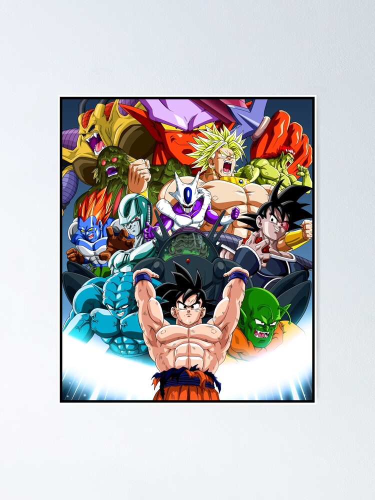 Dragon Ball Z Poster Son Goku Super Saiyan Japanese Wall Art Manga