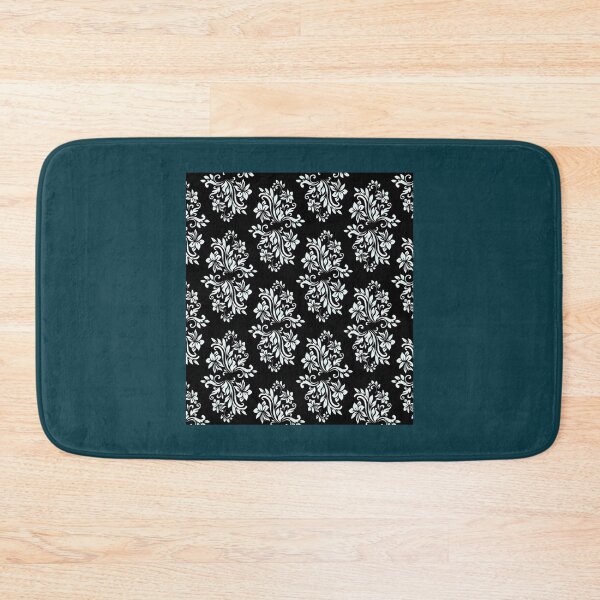 Item preview, Black Swirly Floral Pattern designed and sold by Rosestorling.