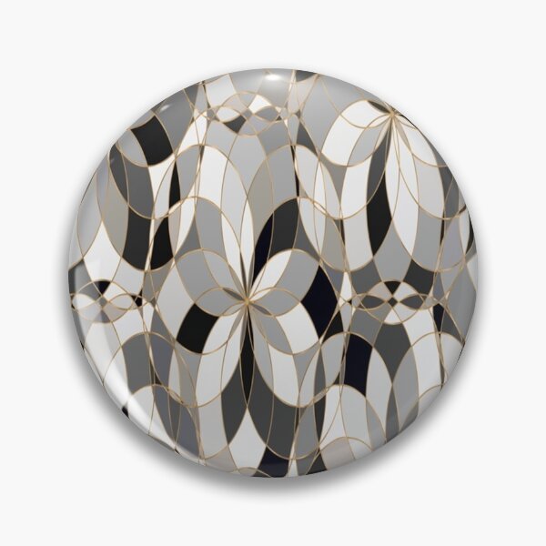 Item preview, black swirly retro Geometrical background pattern  designed and sold by Rosestorling.
