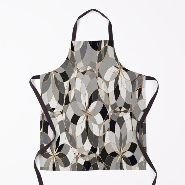 Item preview, black swirly retro Geometrical background pattern designed and sold by Rosestorling.