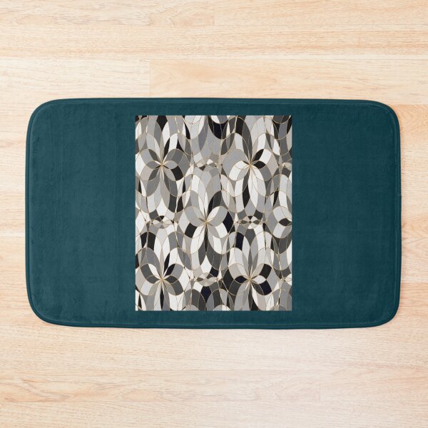 Item preview, black swirly retro Geometrical background pattern  designed and sold by Rosestorling.