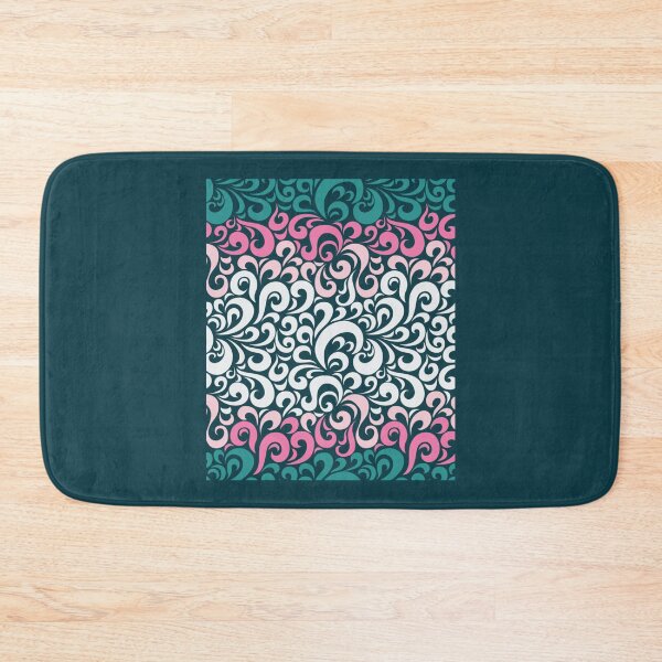 Item preview, Colorful Black Swirly Floral Pattern   designed and sold by Rosestorling.