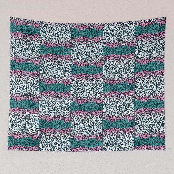 Item preview, Colorful Black Swirly Floral Pattern   designed and sold by Rosestorling.