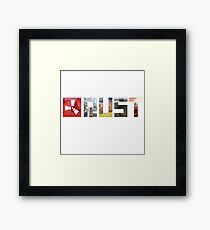 Rust Game Logo Framed Print