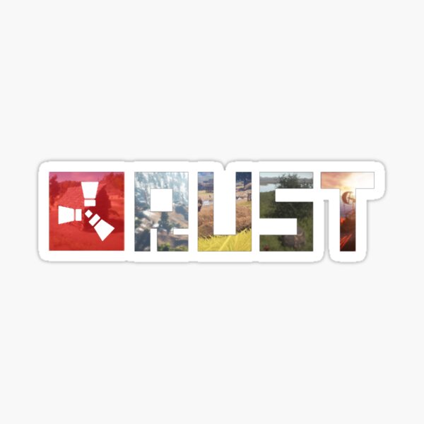 Rust Game Logo Pegatina