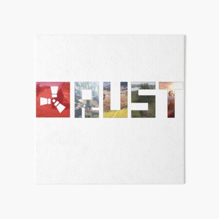 Rust Game Logo Art Board Print