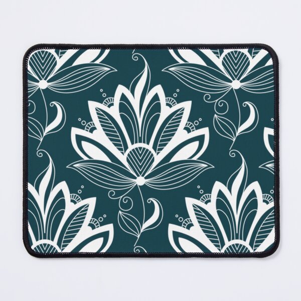 Item preview, Elegant Tulip Black Swirly Floral Pattern designed and sold by Rosestorling.