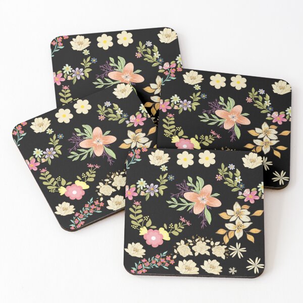 Item preview, Elegant Tulip Black Swirly Floral Pattern   designed and sold by Rosestorling.