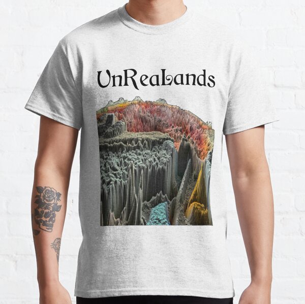 Camiseta Unrealand Acantilado azul Camiseta clásica