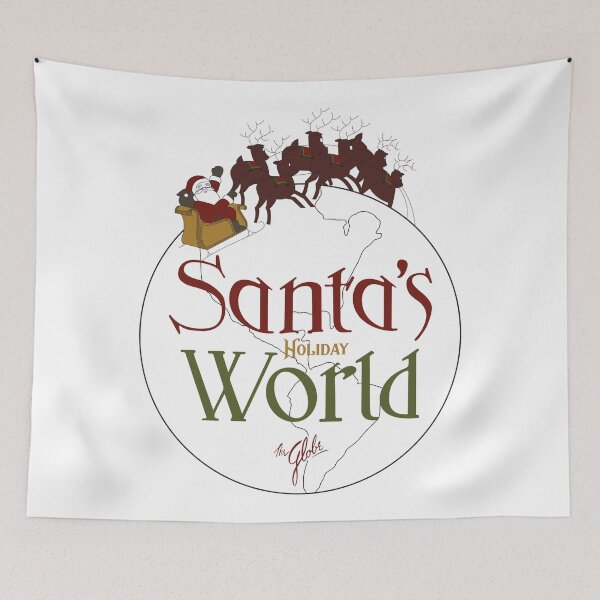 Item preview, Santa's Holiday World at The Globe designed and sold by TeeArcade84.