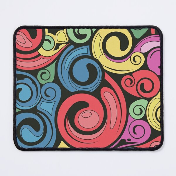 Item preview, swirly retro background pattern designed and sold by Rosestorling.