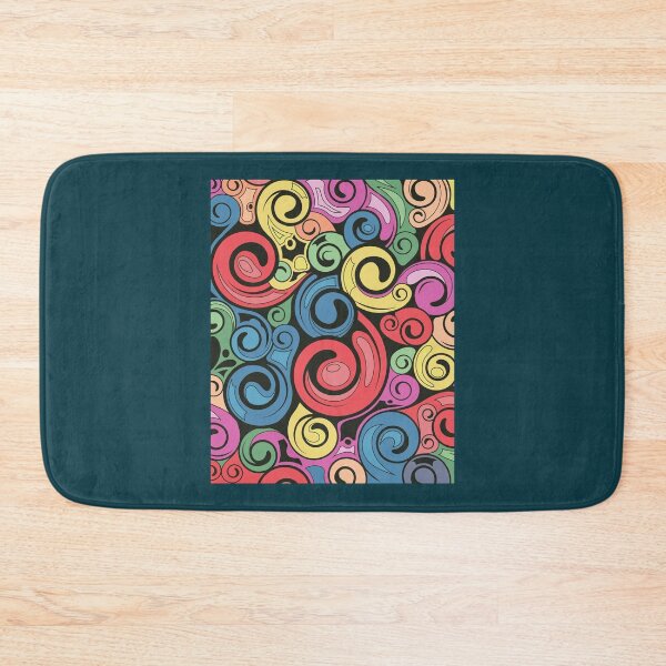 Item preview, swirly retro background pattern  designed and sold by Rosestorling.