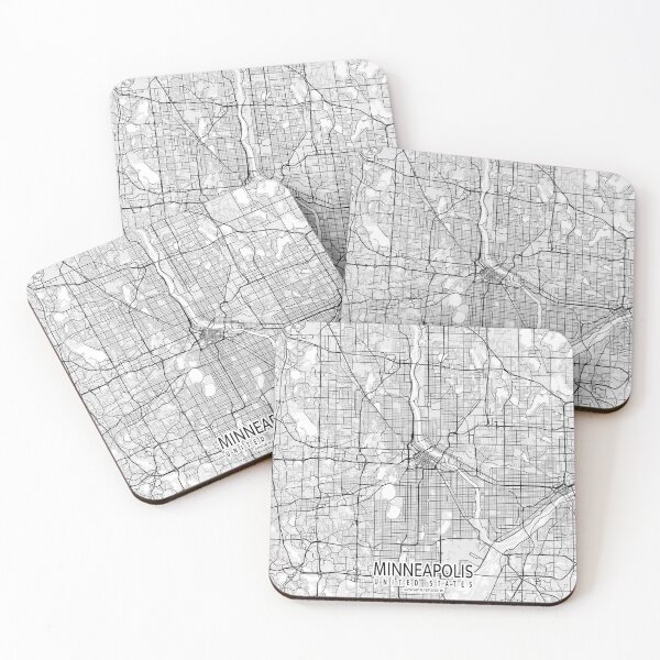 Item preview, Minneapolis City Map of the United States - Light designed and sold by deMAP.