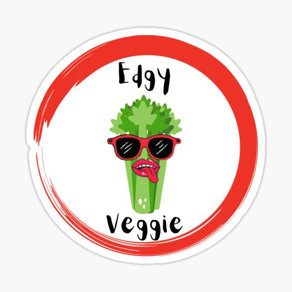 Edgy Veggie Sticker