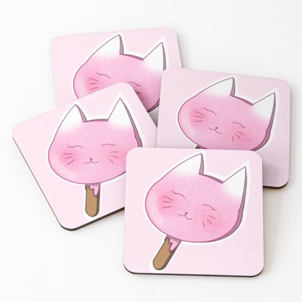 Artikelvorschau, Niedliche Katzen-Rosa-Eiscreme entworfen und verkauft von KatchieMenchy.