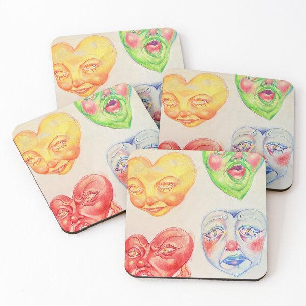 Item preview, Heart Faces  designed and sold by Yulecuteart.