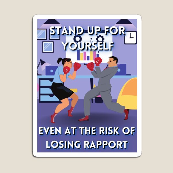 Item preview, Stand Up For Yourself Inspirational Courage Affirmation Sticker Poster designed and sold by Affirmatives.