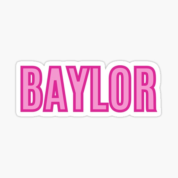 Item preview, Baylor Personalised Custom Name. Pink designed and sold by doticrosstees.