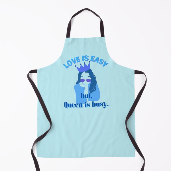 Item preview, Love Is Easy But Queen Is Busy Blue Themed designed and sold by quinellie.