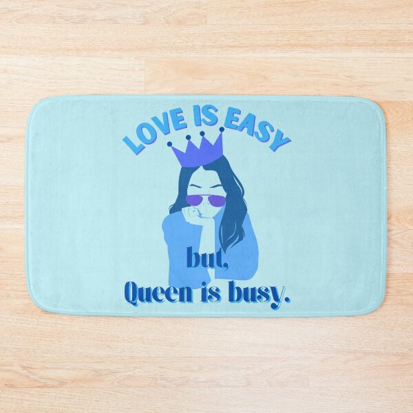 Item preview, Love Is Easy But Queen Is Busy Blue Themed designed and sold by quinellie.