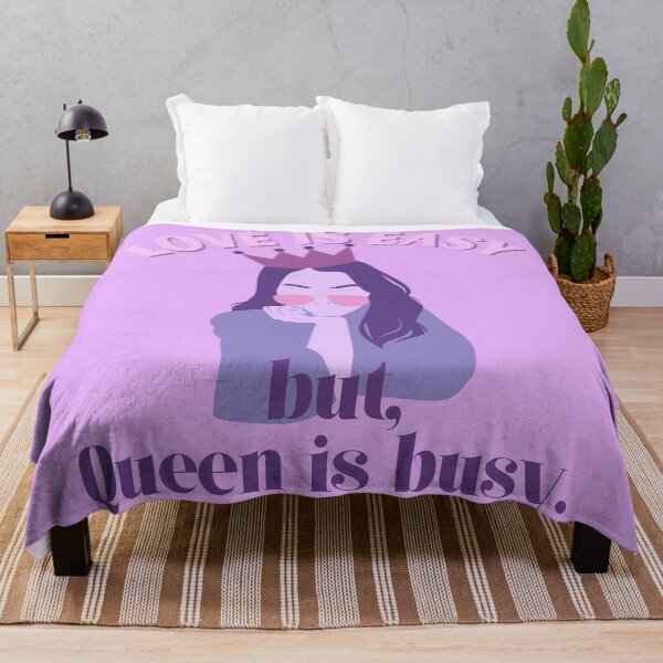 Item preview, Love Is Easy But Queen Is Busy Purple Themed designed and sold by quinellie.