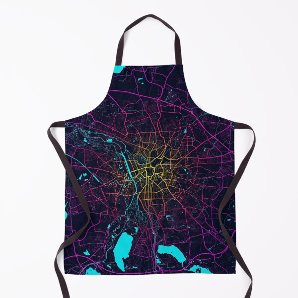 Item preview, Leipzig City Map of Saxony, Germany - Neon designed and sold by deMAP.