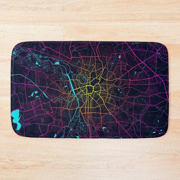 Item preview, Leipzig City Map of Saxony, Germany - Neon designed and sold by deMAP.