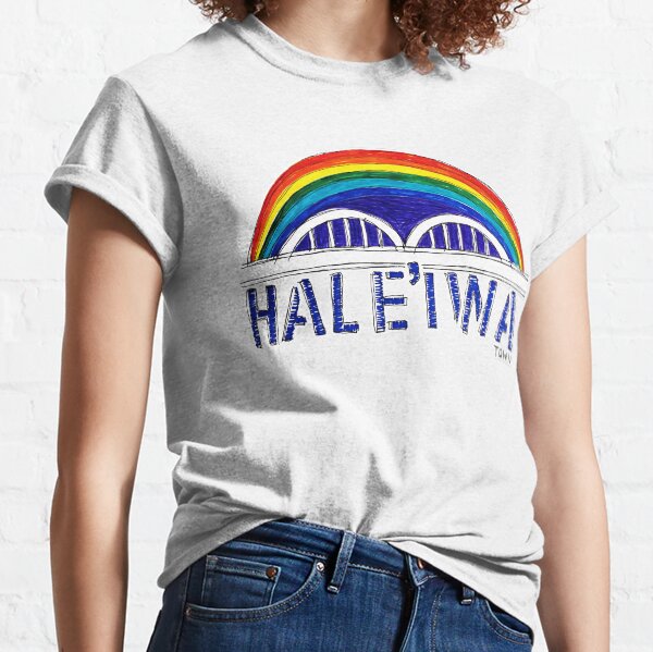 Hale'iwa Town Rainbow Bridge Classic T-Shirt