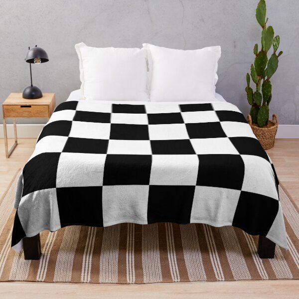 Item preview, RETRO CHECKERED PATTERN BLACK AND WHITE designed and sold by MoorCT522.