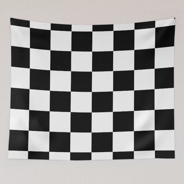 Item preview, RETRO CHECKERED PATTERN BLACK AND WHITE  designed and sold by MoorCT522.