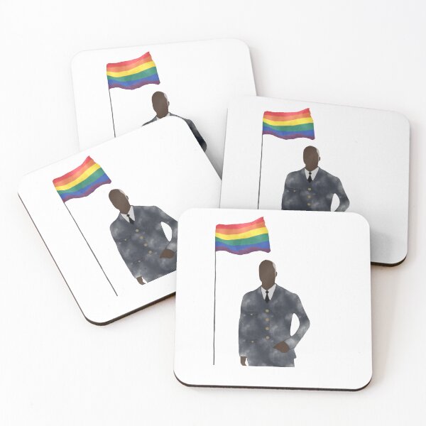 Item preview, Captain holt with gay flag designed and sold by RozeArtz.