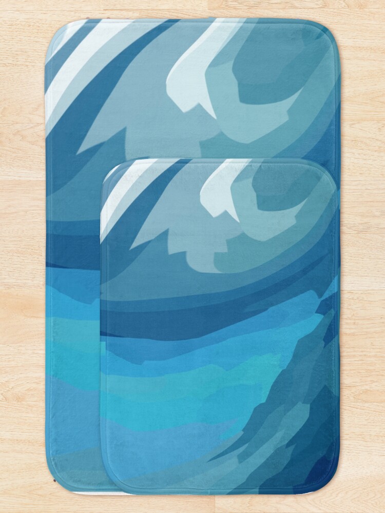Alternate view of Pipeline Hawaii Abstract Art Bath Mat