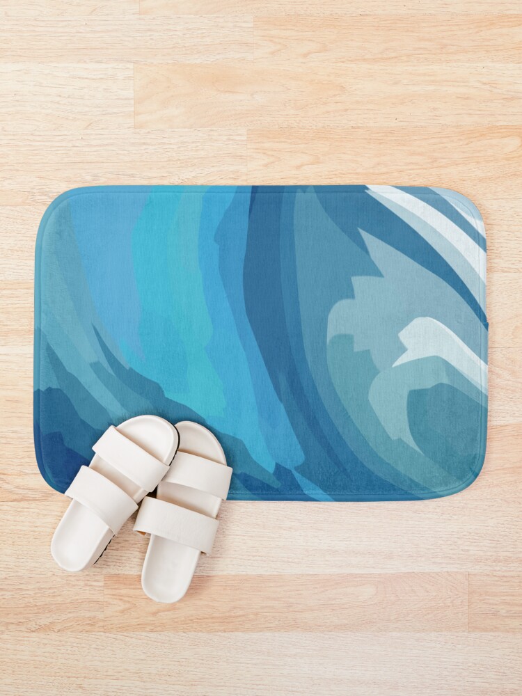 Alternate view of Pipeline Hawaii Abstract Art Bath Mat