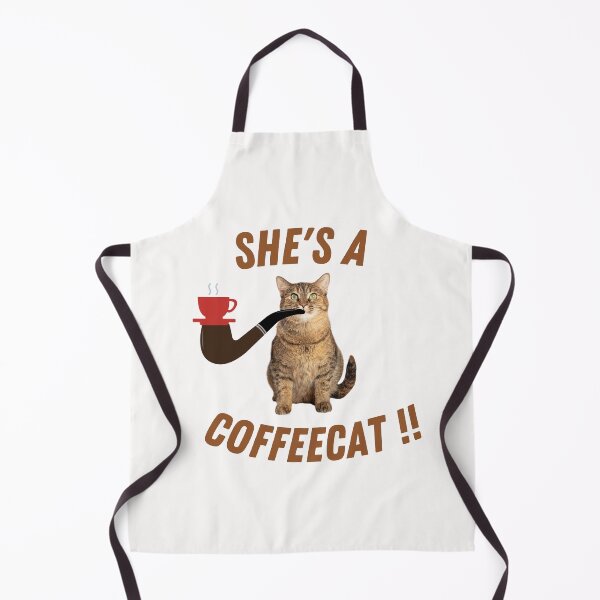 Item preview, She's A Coffeecat!! | Smoking Cat | Cat Cigar | Funny Cat designed and sold by CosmicStory.