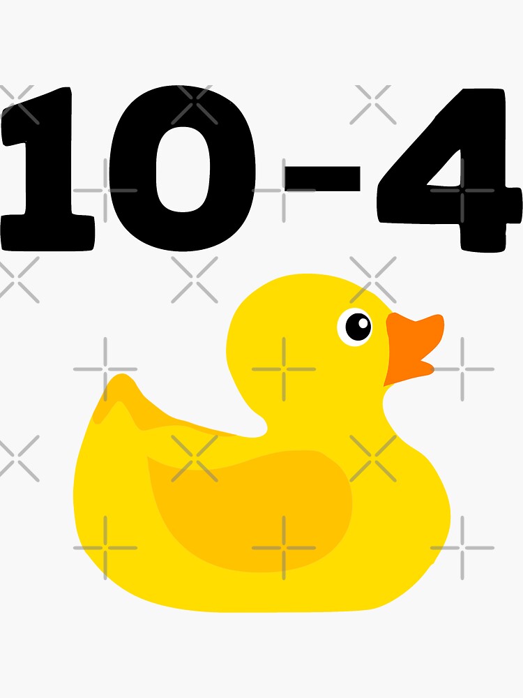 "Ten Four Rubber Ducky, Freedom Convoy, Peoples Convoy" Sticker by