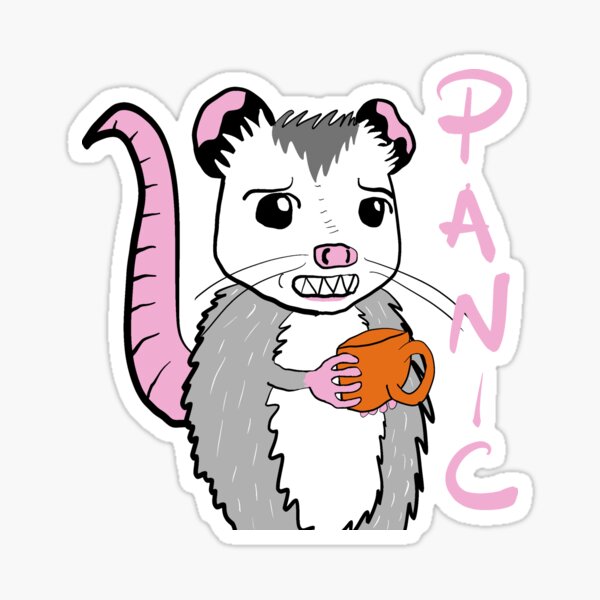Therapossum - Panic Possum Sticker