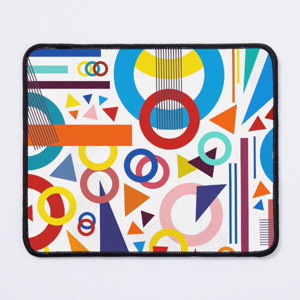 Item preview, Colorful circle and triangle geometric pattern designed and sold by TheCosmoWest.