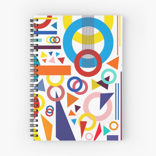 Artikelvorschau, Geometrisches Muster des bunten Kreises und des Dreiecks entworfen und verkauft von TheCosmoWest.