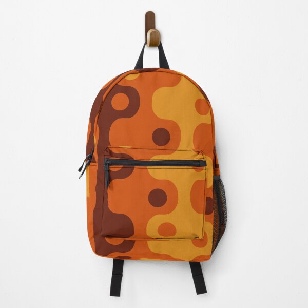 Item preview, Retro Mid Century Modern Abstract Space Age Pattern 752 Brown Orange and Yellow designed and sold by tonymagnerart.