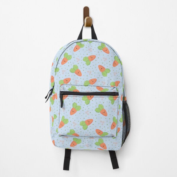 Item preview, Baby carrot blue kawaii pattern designed and sold by high5doodle.