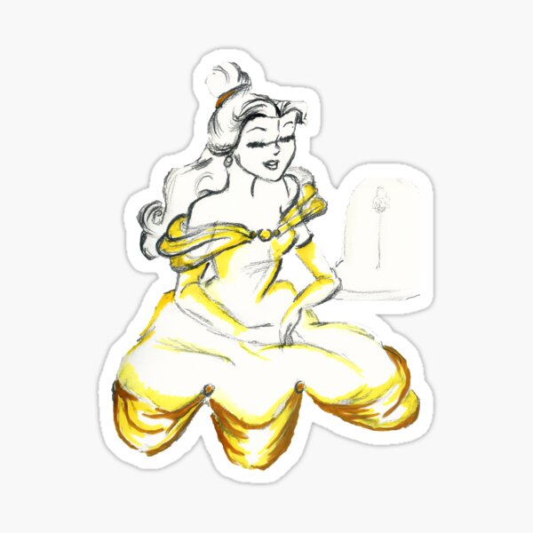 Princess Sketch  Sticker
