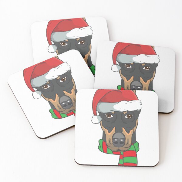 Item preview, Funny Christmas Dog Xmas Santa Doberman Holiday  designed and sold by DavidABilt231.