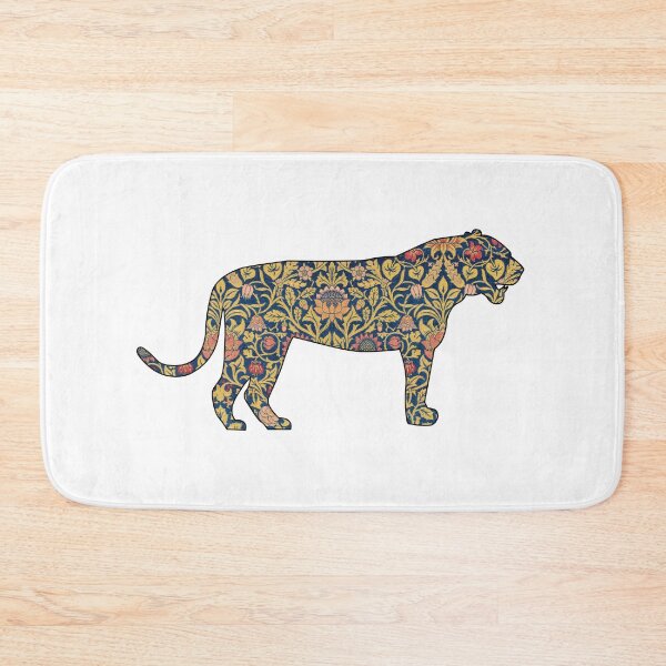 Item preview, William Morris print within silhouette of tiger designed and sold by Rhu Creations.