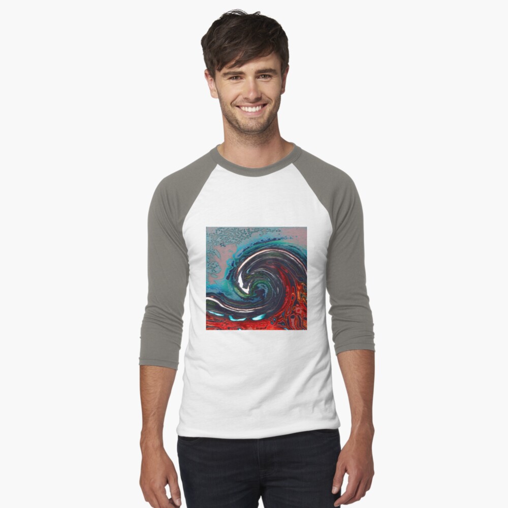 Item preview, Baseball ¾ Sleeve T-Shirt designed and sold by blackhalt.
