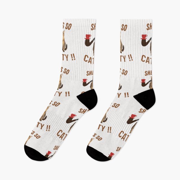 Item preview, She's  So Catty!! | Smoking Cat | Cat Cigar | Funny Cat designed and sold by CosmicStory.