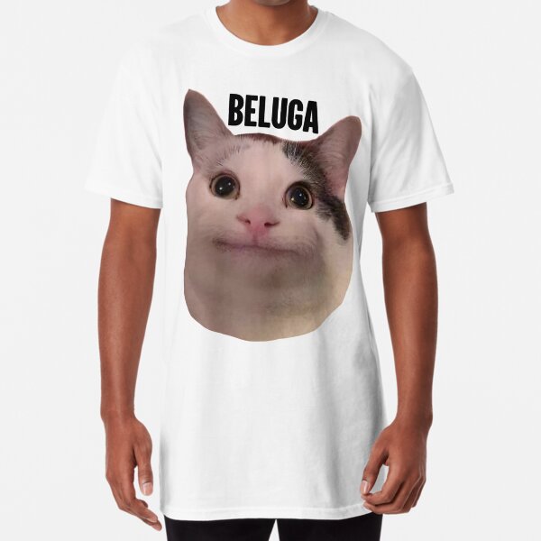 Beluga Cat Discord Pfp Essential T-Shirt T Shirt 100% Cotton Tee Beluga Cat   Beluga Cat Discord Beluga Catfish Beluga - AliExpress