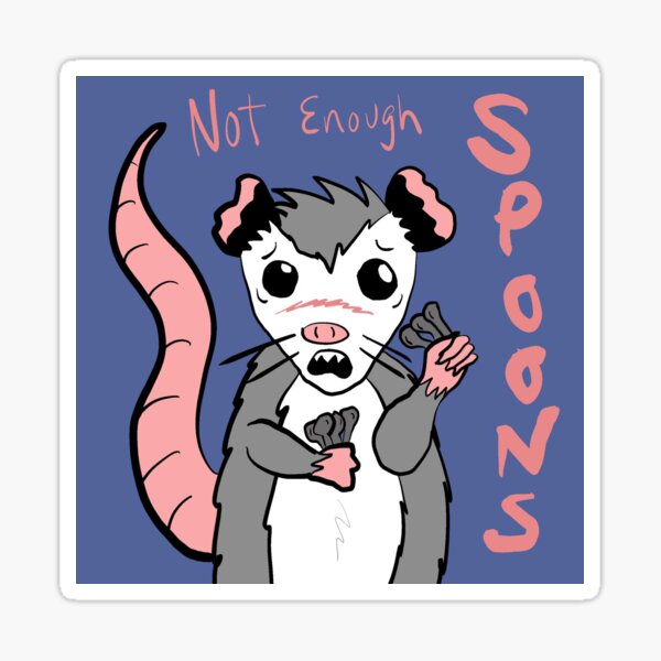 Therapossum - Spoons Sticker