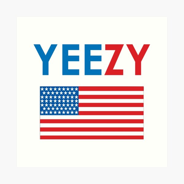 yeezy american flag