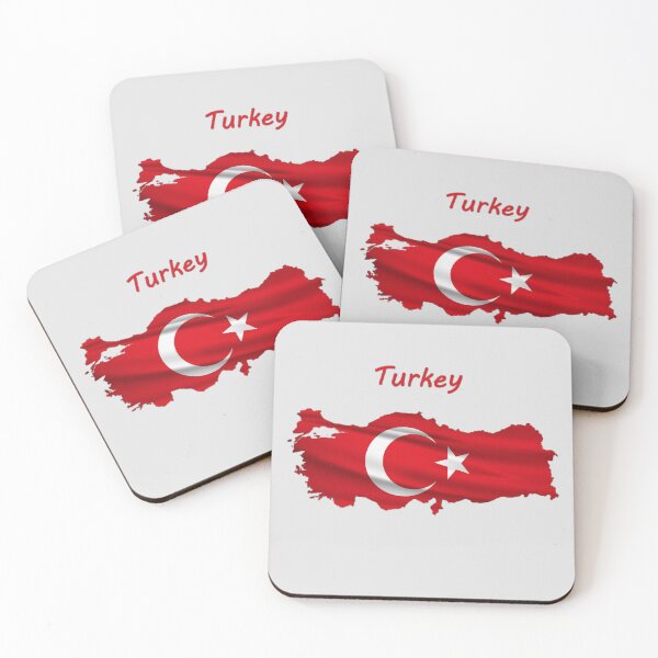 Item preview, Wavy Turkish Flag inside Map of Turkey  designed and sold by mashmosh.