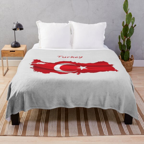 Item preview, Wavy Turkish Flag inside Map of Turkey  designed and sold by mashmosh.